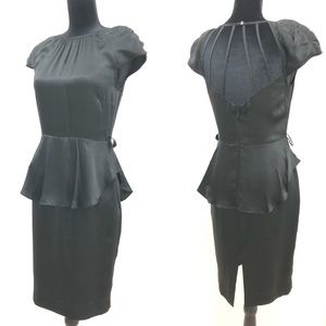 Red Valentino silk peplum cocktail dress!!